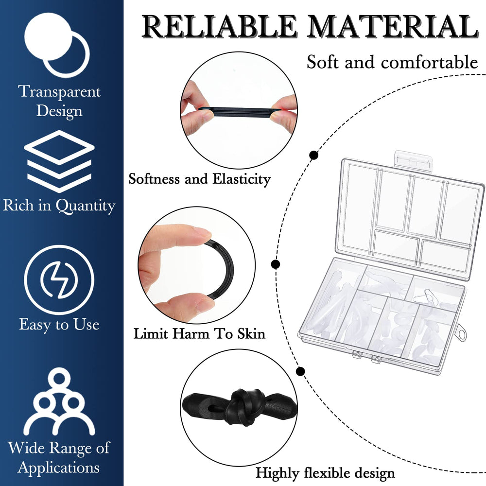 Temple tips and packaging with screwdriver