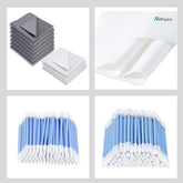 Front view of AAwipes eyeglasses cleaning cloths bundle