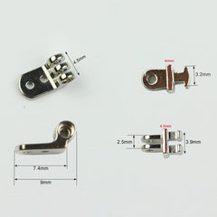 Left hinge pair and screws for KruPOVIUS kit