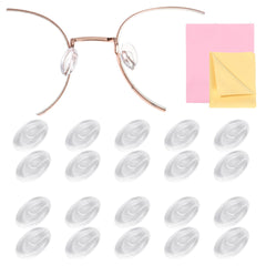 Soft silicone eyeglass nose pads