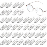 Clear silicone anti-slip eyeglasses nose pads – 25 pairs