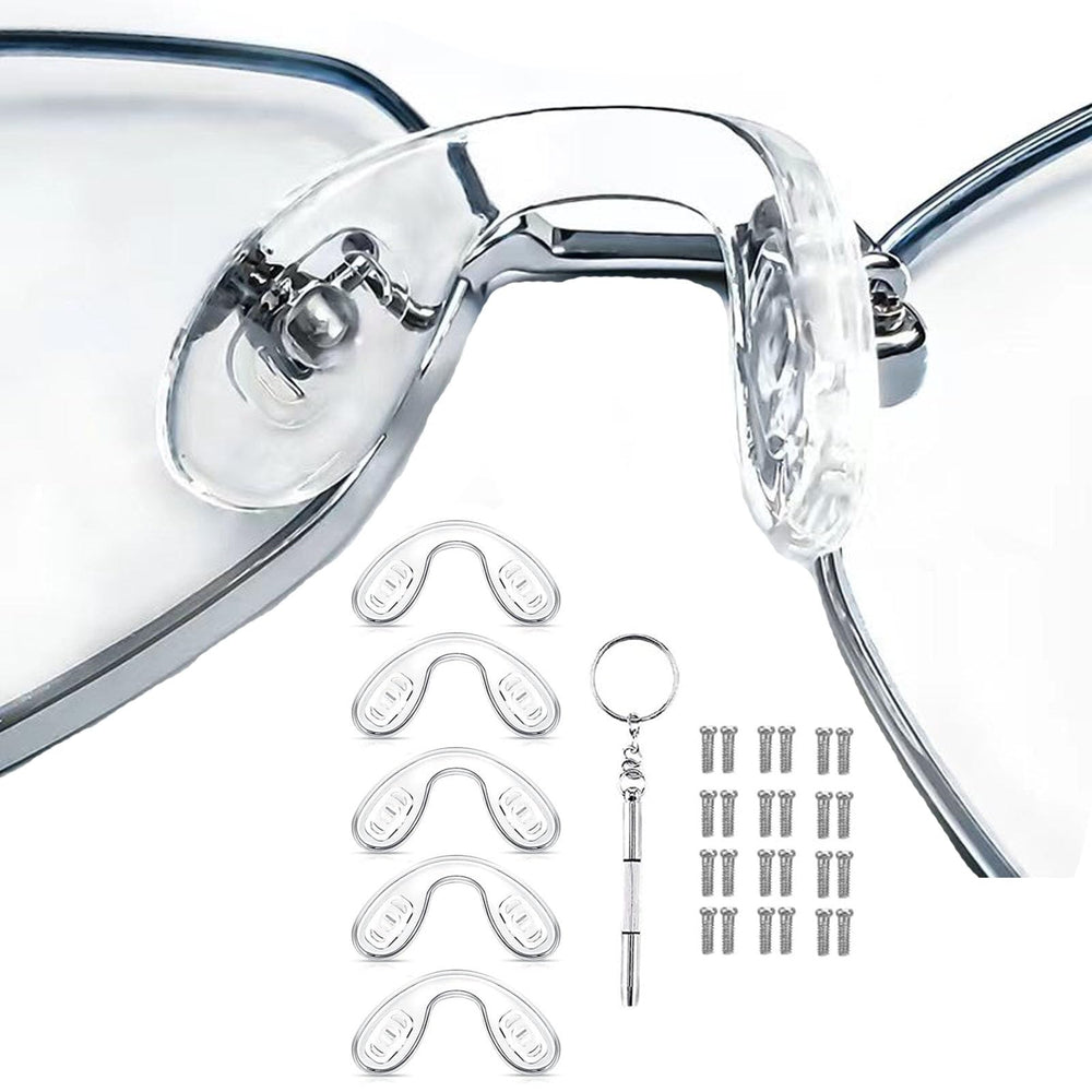 U-shaped silicone eyeglasses nose pads