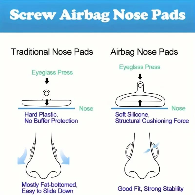 Complete Eyeglass Nose Pad Replacement Kit laid out