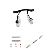 Metal eyeglasses nose pad arm in black finish