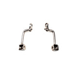 Metal replacement nose pad arm for eyeglasses