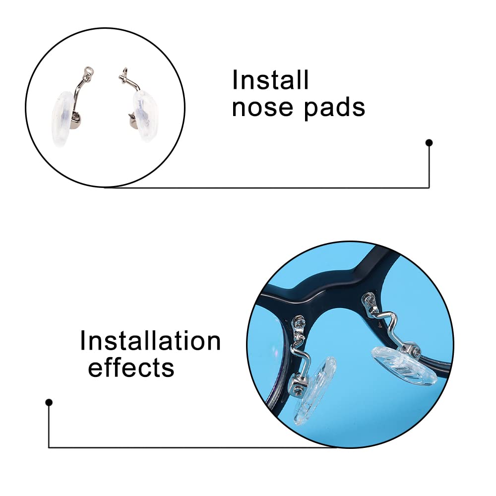 1 pair of nose pad arms for eyeglasses