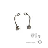 1 pair eyeglass nose pads arm replacement kit image