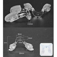 Eyeglass nose pads replacement kit components and mini-screwdriver