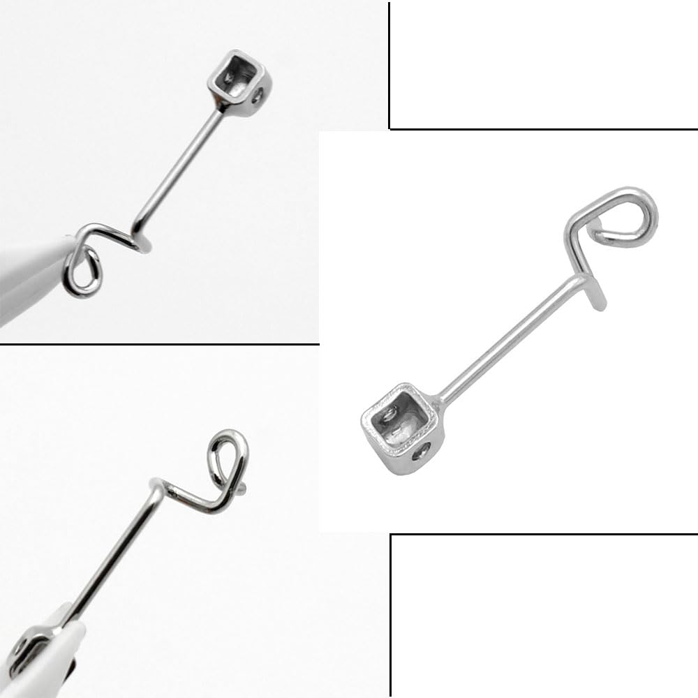 Nose pads with silver nose bridge arms for glasses