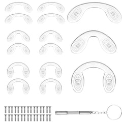 U-shaped eyeglasses nose pads large size (4.5 cm)