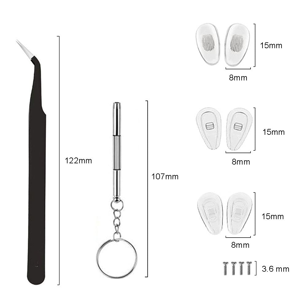 Phillips and flathead precision screwdrivers included in kit