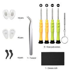 Magnetic precision screwdrivers for eyewear repair