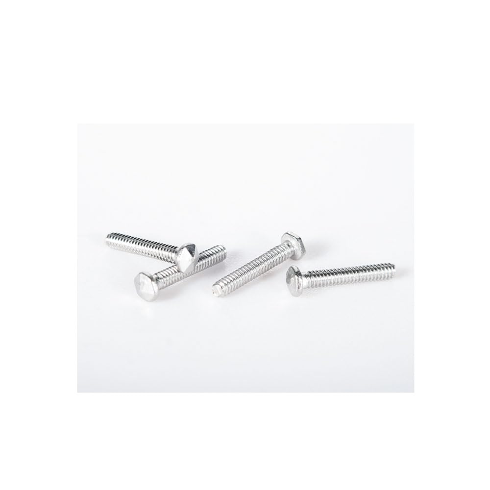 Diamond head screws and washers for rimless eyeglasses