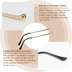 Eyeglass replacement kit with screws and washers