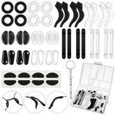Multicolor eyeglasses accessories kit box with contents