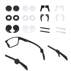 12 pairs of eyeglasses retainers in four styles