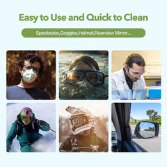 Wipes for eyeglasses, sunglasses, goggles, and camera lenses