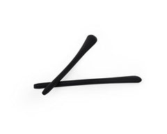 Black silicone temple tip replacement for lightweight eyeglasses