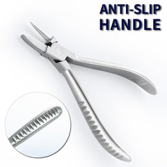 Eyeglasses repair kit with round/nylon jaw pliers and screwdriver