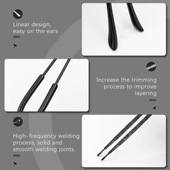 Replacement temple arm attached to eyeglasses
