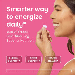 Nutrition facts panel for EZ Melts B12 Sublingual