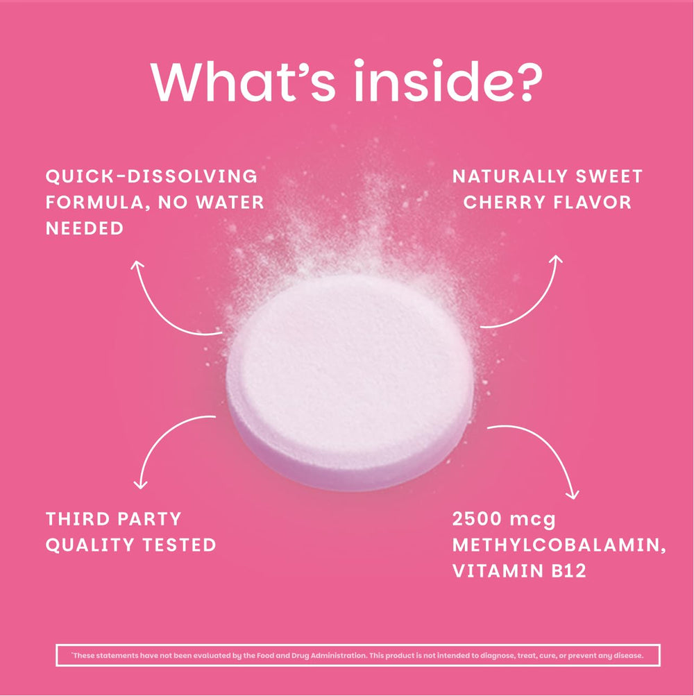 EZ Melts B12 tablets dissolving in mouth