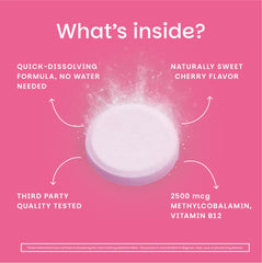 EZ Melts B12 tablets dissolving in mouth