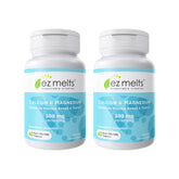 EZ Melts calcium magnesium vitamin D3 dissolvable tablet sugar-free 1-month supply 2-pack