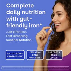 EZ Melts dissolvable multivitamin iron tablet for men