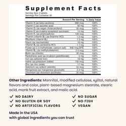 EZ Melts dissolvable multivitamin iron tablet dissolving for women