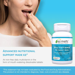 1-month supply pack of EZ Melts dissolvable multivitamin