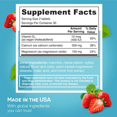 Dissolvable tablet placed on tongue