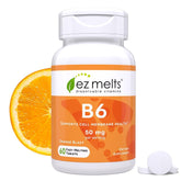 Front view of EZ Melts Vitamin B6 50mg 1-pack
