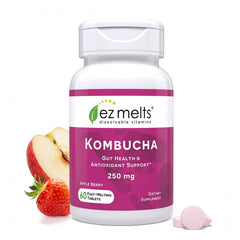 EZ Melts front packaging showing apple berry flavor and two-month supply benefit
