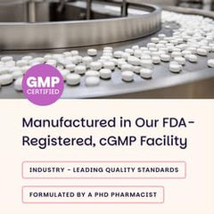 Allergen-free and sugar-free labeling on EZ Melts Hair Health Complete