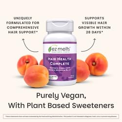 PQQ, bamboo silica, and apigenin ingredients in EZ Melts