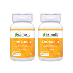 EZ Melts dissolvable kombucha tablet ready to melt in mouth
