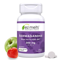 EZ Melts KSM-66 Ashwagandha Apple Berry 1 pack front