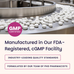 Made in USA seal on EZ Melts packaging highlighting domestic quality testing benefit