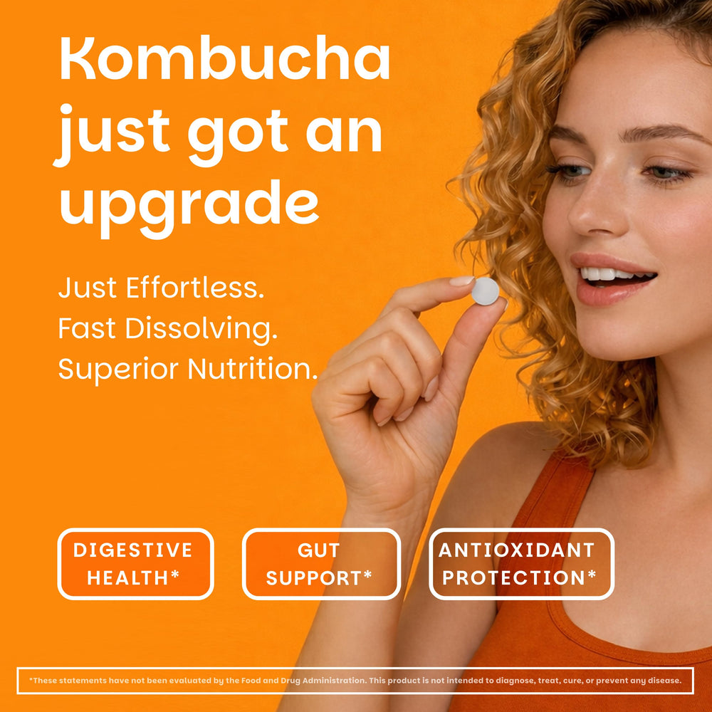 EZ Melts close-up of a single dissolvable tablet highlighting texture and size