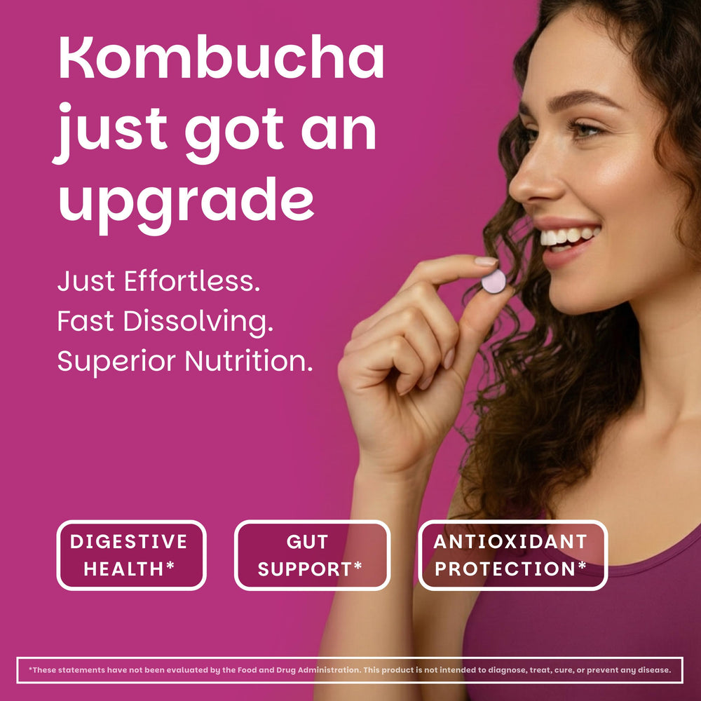 EZ Melts tablets in hand illustrating portable convenience benefit