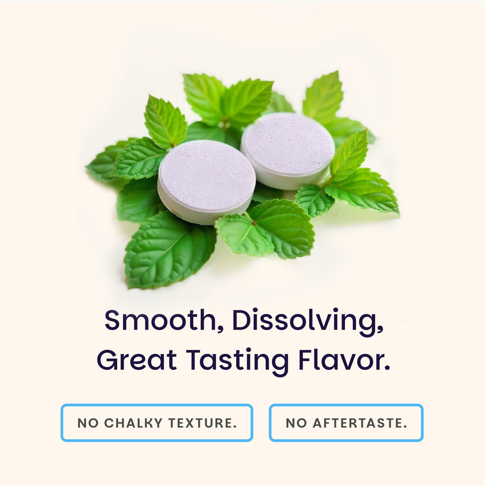 Vegan, non-GMO label indicating no artificial flavors on EZ Melts