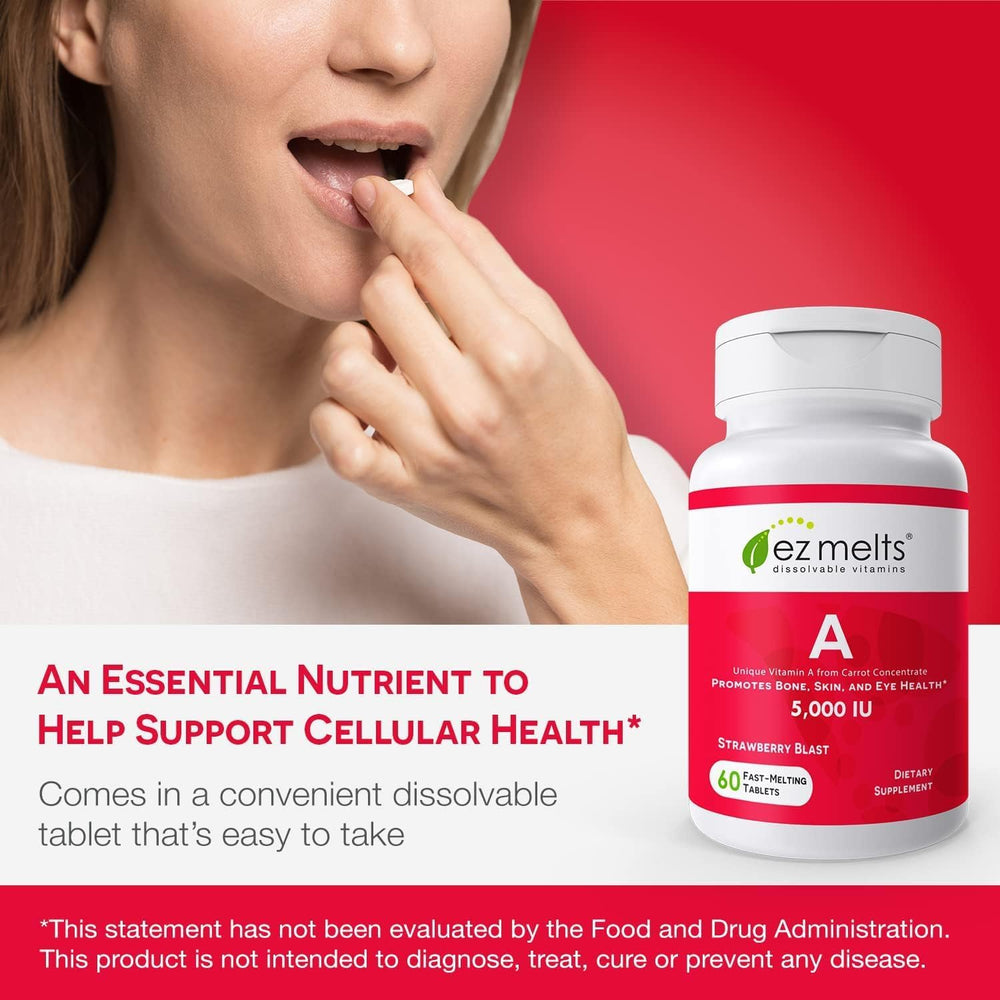 Vitamin A 5000 IU supports immune and mucosal health