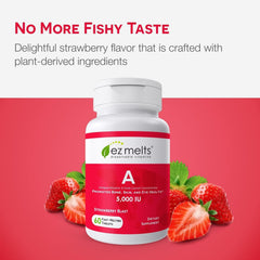 Vitamin A 5000 IU strawberry flavor tablet image
