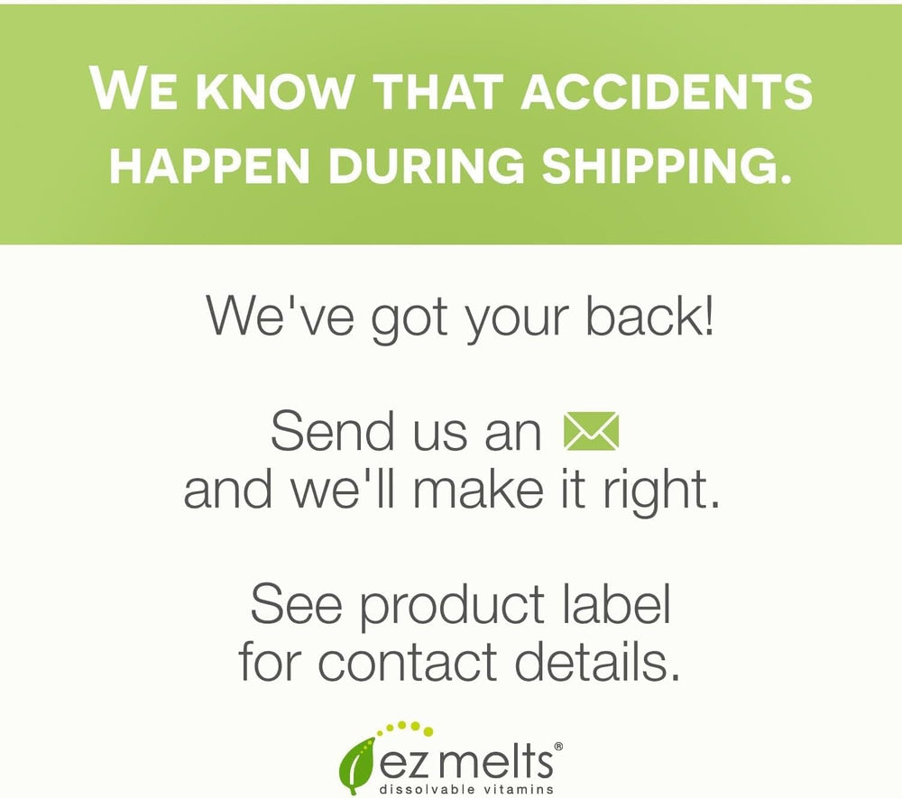 USA-made production label on EZ Melts Vitamin A bottle