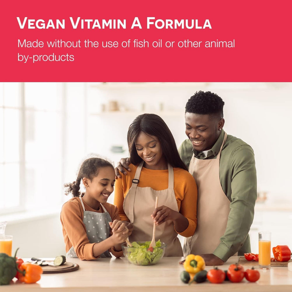 Vegan-friendly, non-GMO ingredients for EZ Melts Vitamin A