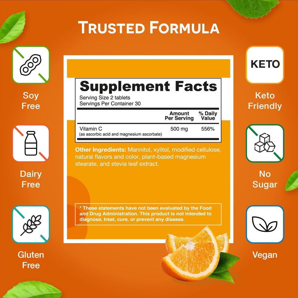 Side view of EZ Melts Vitamin C 2-pack box