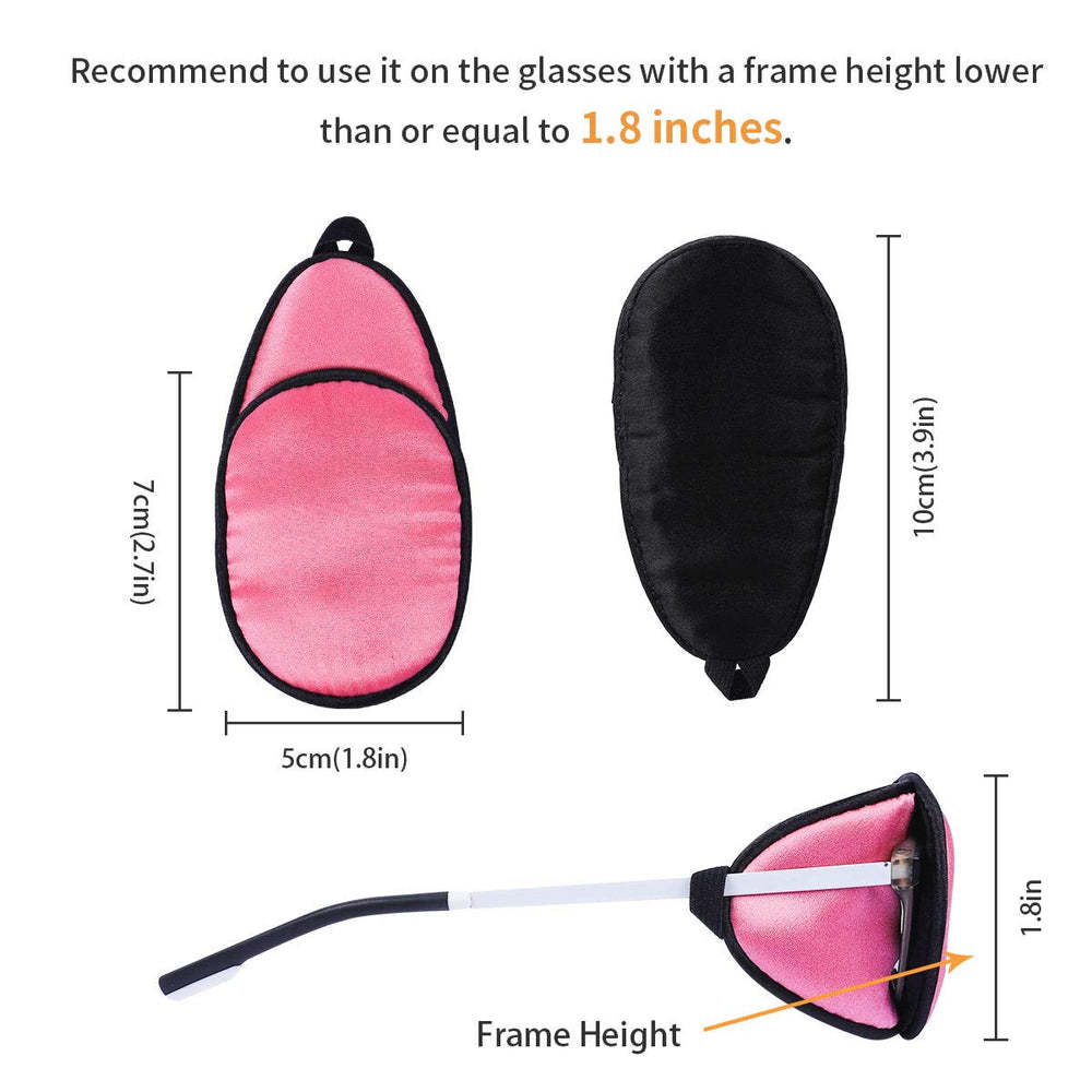 Eye patch measuring 10x5 cm suitable for adults with frames under 1.8 inches
