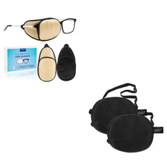 Champagne and Black eye patch set by eZAKKA