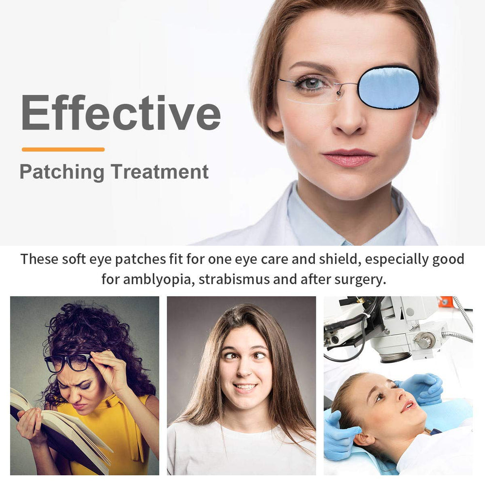 Eye patch cleaning with soap and cold water